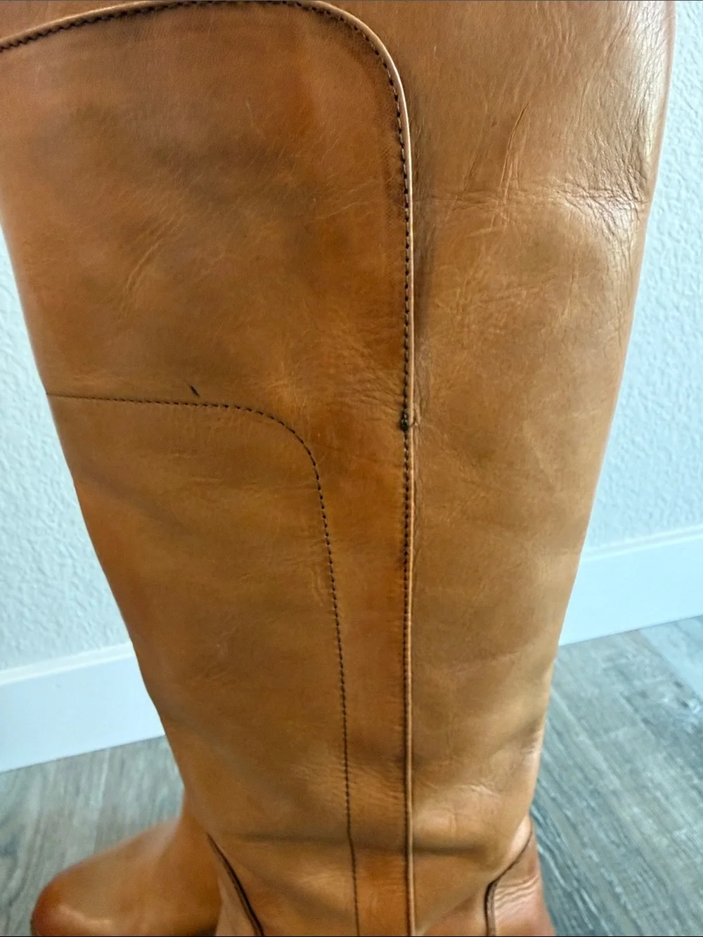 FRYE Jackie  Tall Leather Riding Boots - Tan sz 7.5
